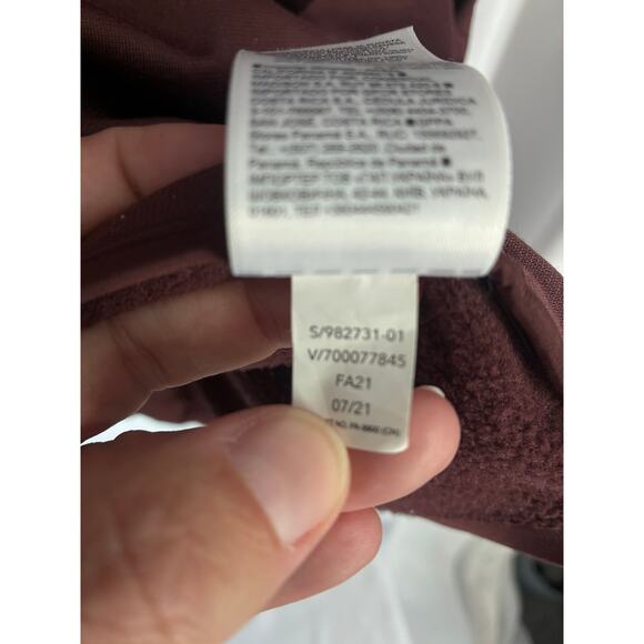 Athleta Inlet Down Jacket Women's 3X Maroon Red Puffer Quilted - Picture 9 of 11